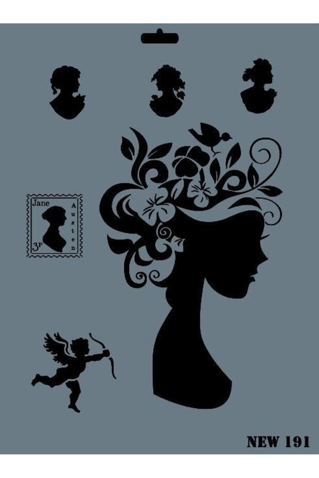 Rich New Series N-191 Stencil 35X25 cm - 9996670593281