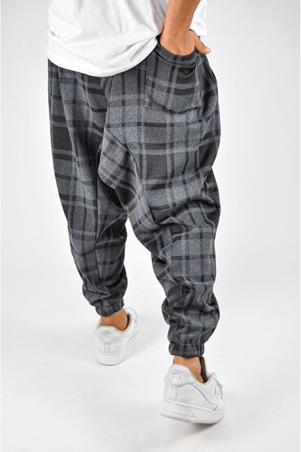 بنطلون شالوار منقوش بخصر مطاطي - 3