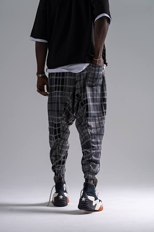 Patterned Shalwar with Elastic Waist - 3