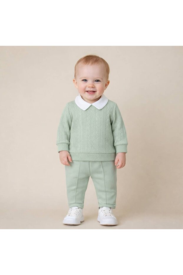 Baby Boy Knitwear Set 3-Piece Set