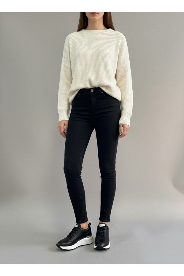 Pantofi casual de damă, negri - 7