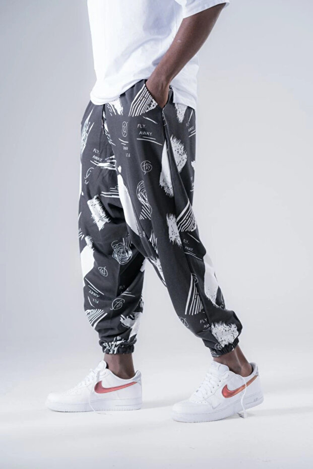 Patterned Shalwar with Elastic Waist - 2