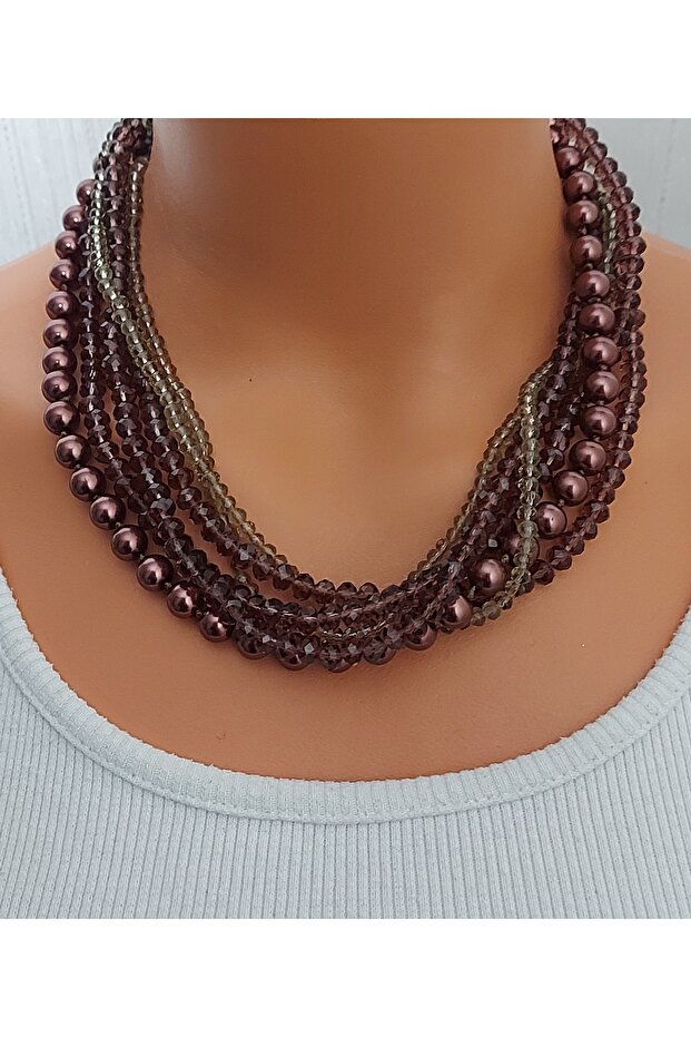 قلادة من الخرز الكريستالي - 2