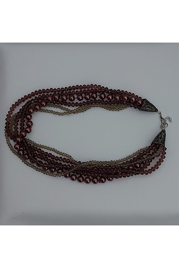 قلادة من الخرز الكريستالي - 4