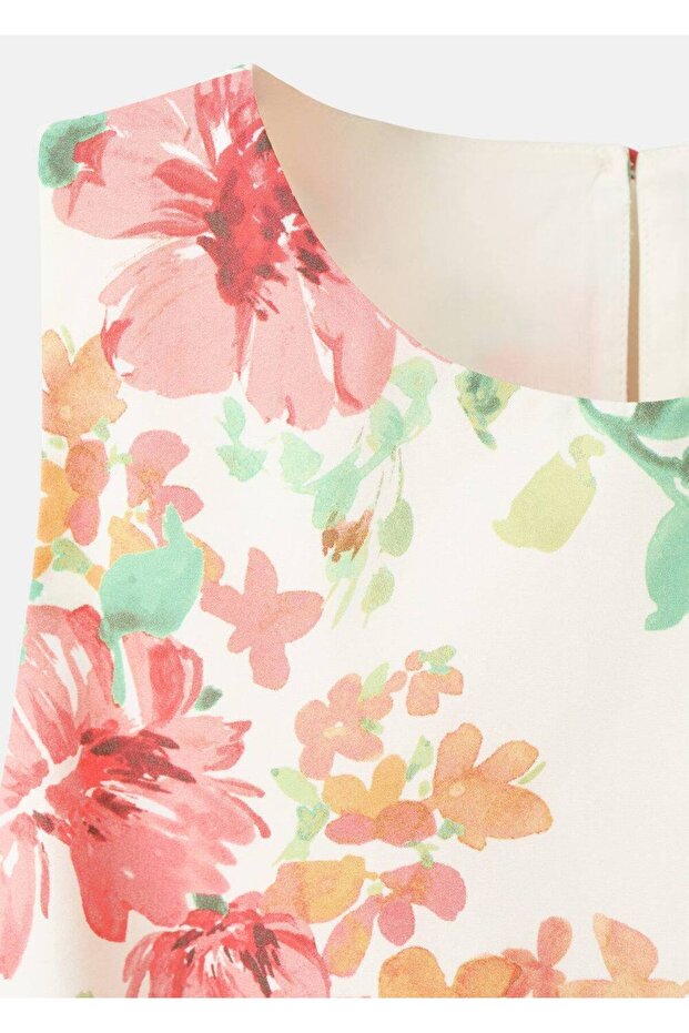 Desenli cropped bluz - 6