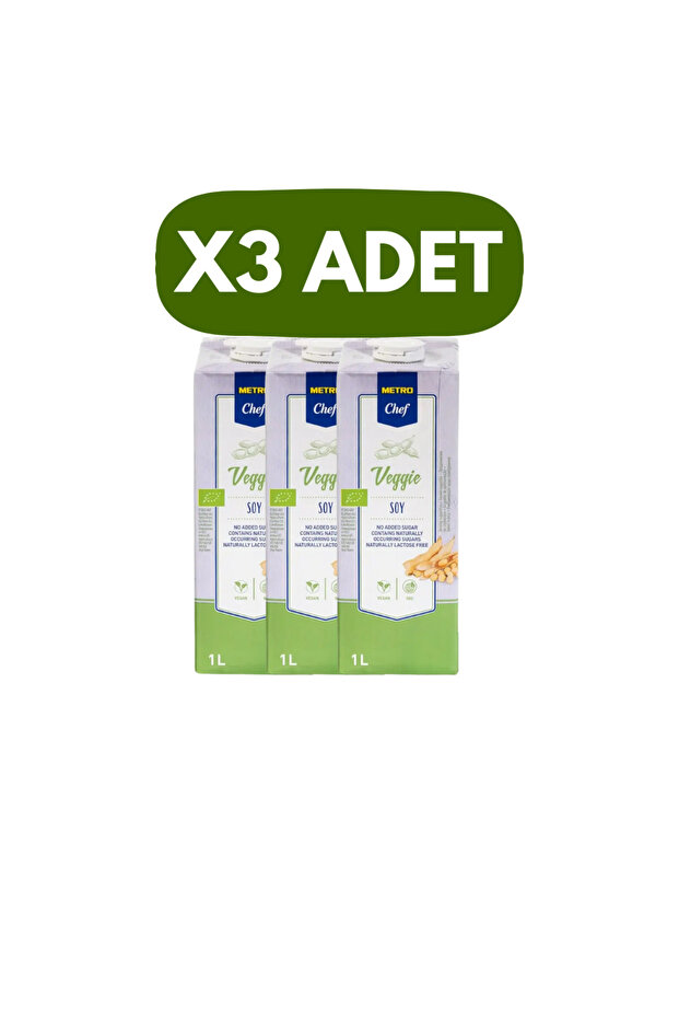 Veggie Soya Sütü 1L X 3 - 1