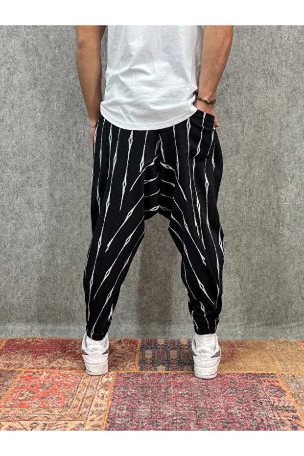 Patterned Shalwar with Elastic Waist - 2