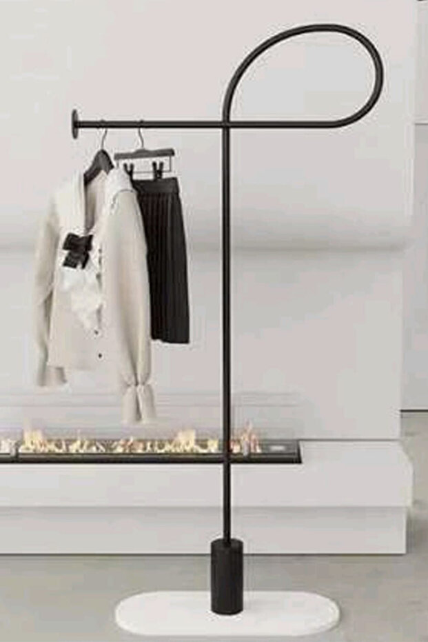 حامل شماعة لتعليق الملابس والمعاطف متعدد الاستخدامات - 5