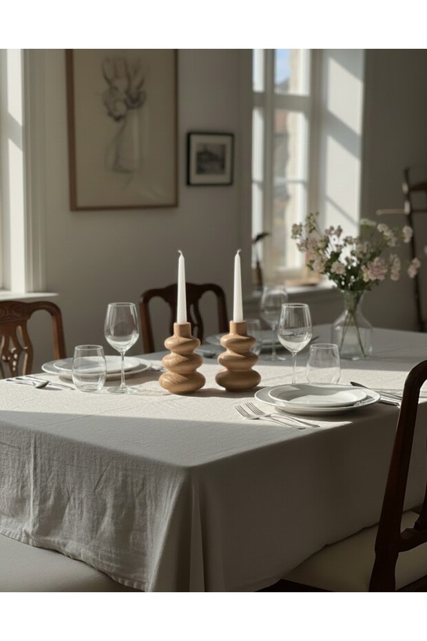 2'li Set Modern Bubble Şamdan & Mumluk - 1