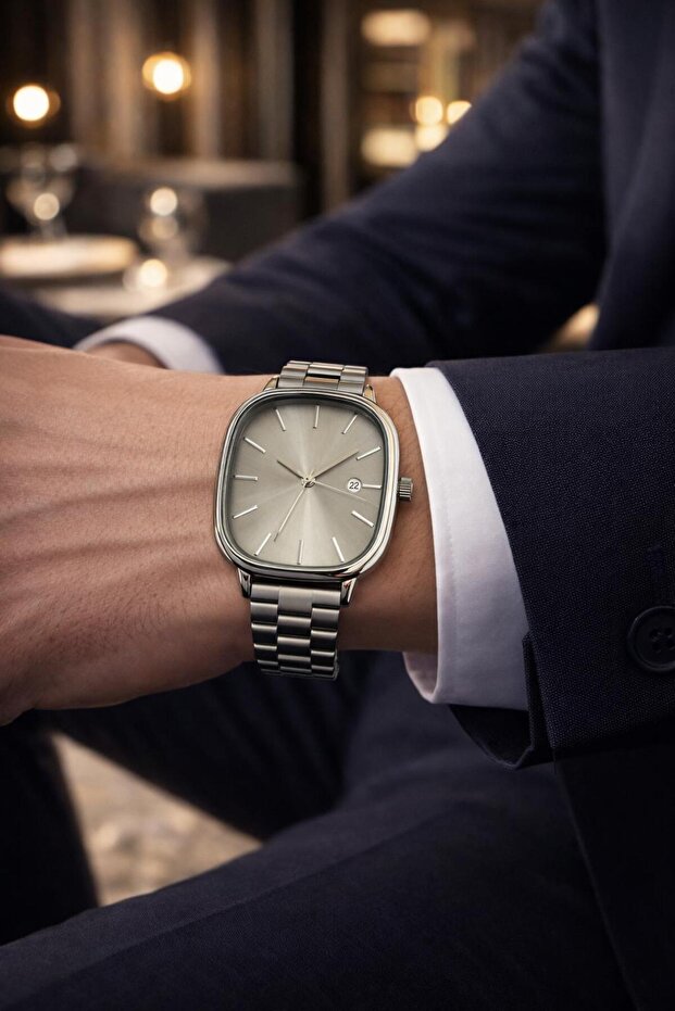 Takvimli Çelik Kordon Erkek Kol Saat - 2