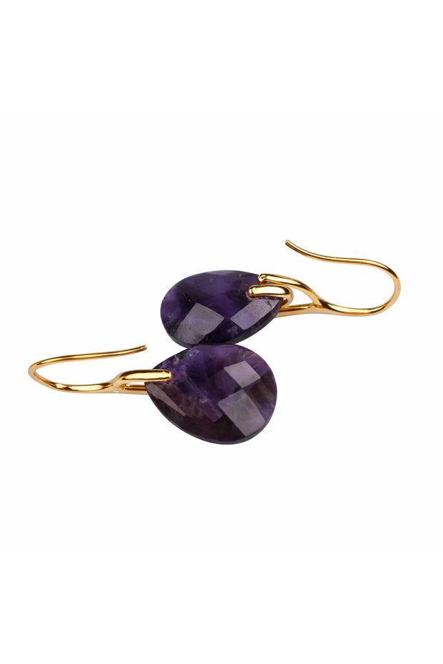 Aura – Natural Stone Steel Earrings