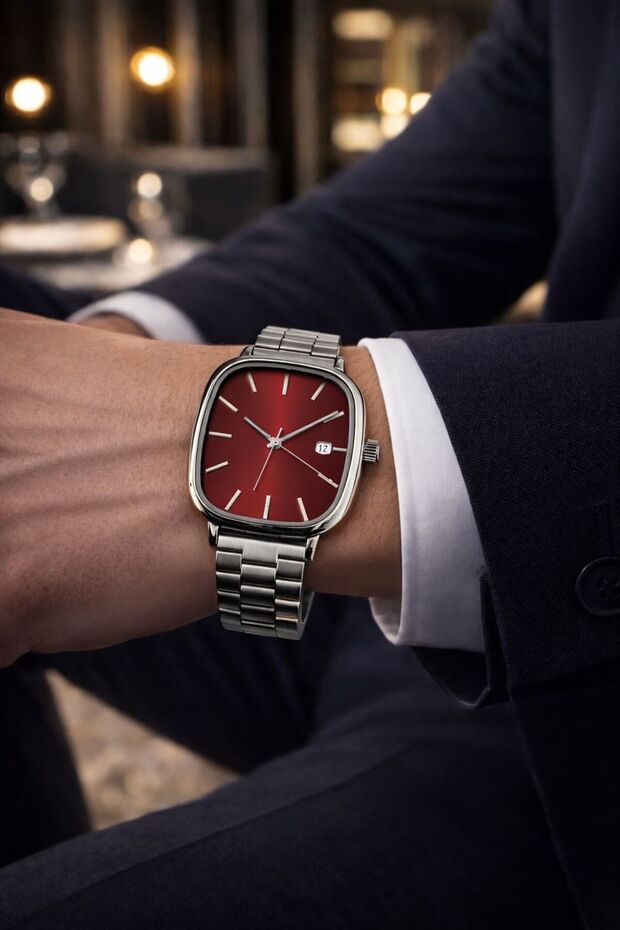 Takvimli Çelik Kordon Erkek Kol Saat - 2