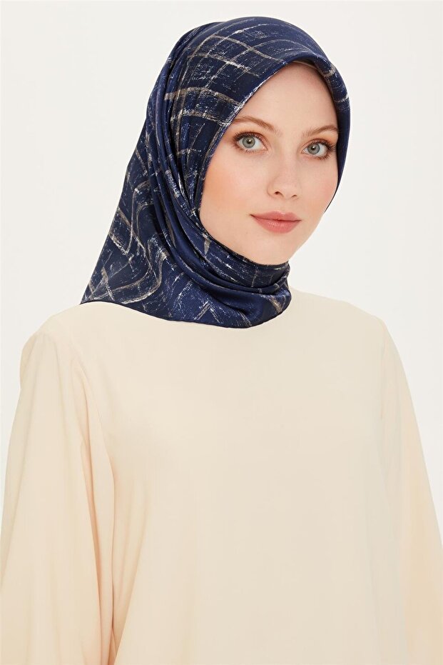 وشاح كلاسيكي منقوش سيرا ساف حرير 9258D 06