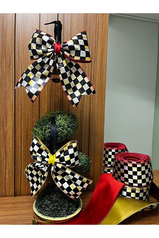 شريط زينة بنمط ماكنزي مربعات 2 بوصة - 4