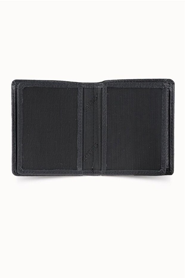 Black Men's Wallet with Medium Double Python and Coin Compartment - 3