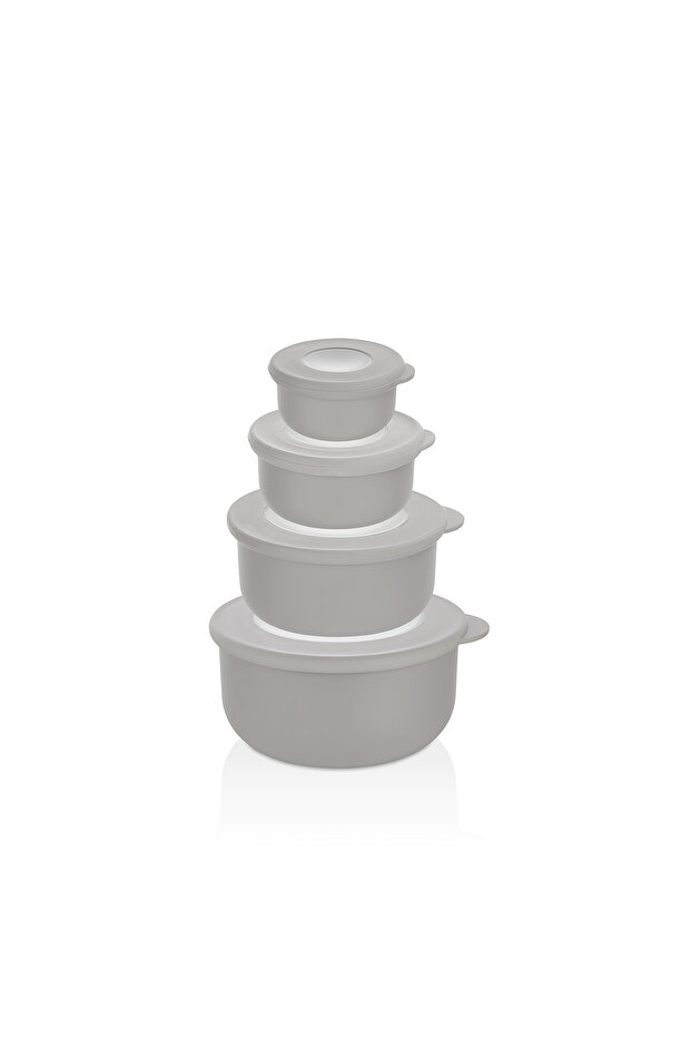 Bowl Set with Lids 4-Piece Storage Container 4 Different Sizes