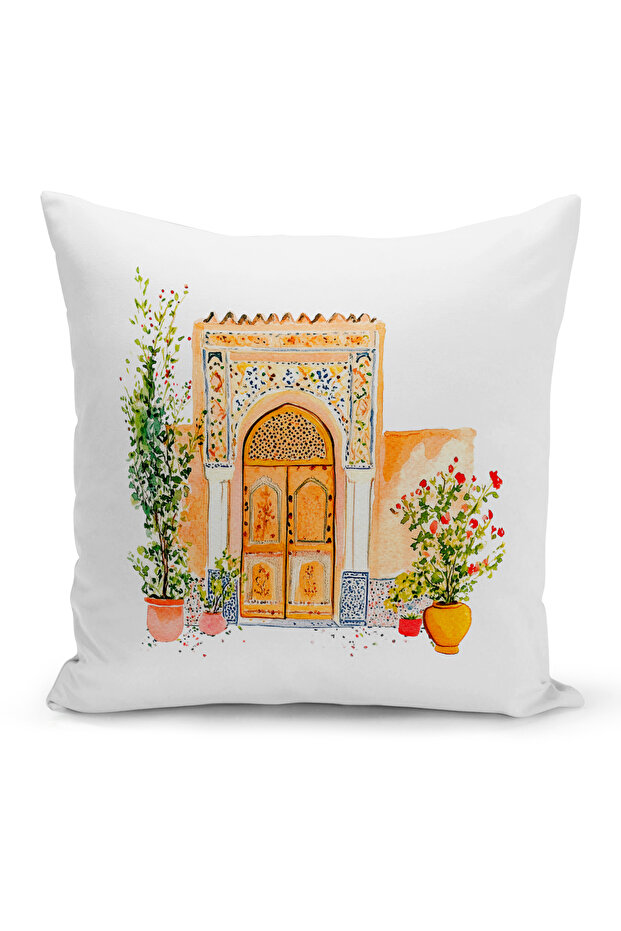غطاء وسادة مطبوع رقميًا مزدوج الجوانب من سلسلة رمضان (غطاء سرير رمضان)