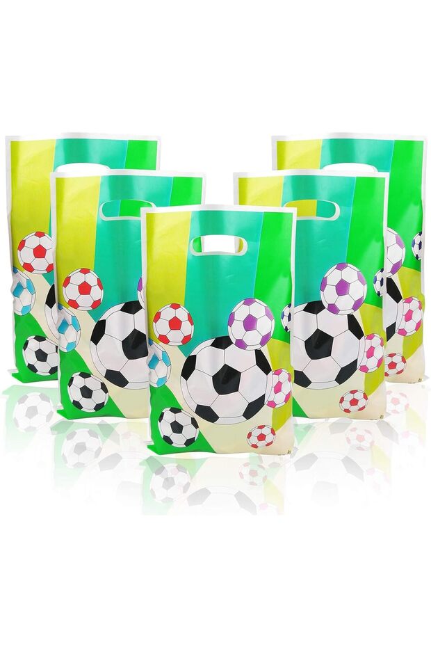 50-Pack Soccer Gift Bags,Treat Candy Bags,Football Theme,for Birthday Kids Party
