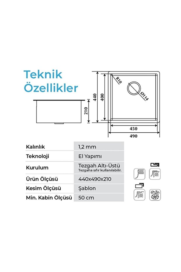 Stella 4449 İnoks Evye - 2