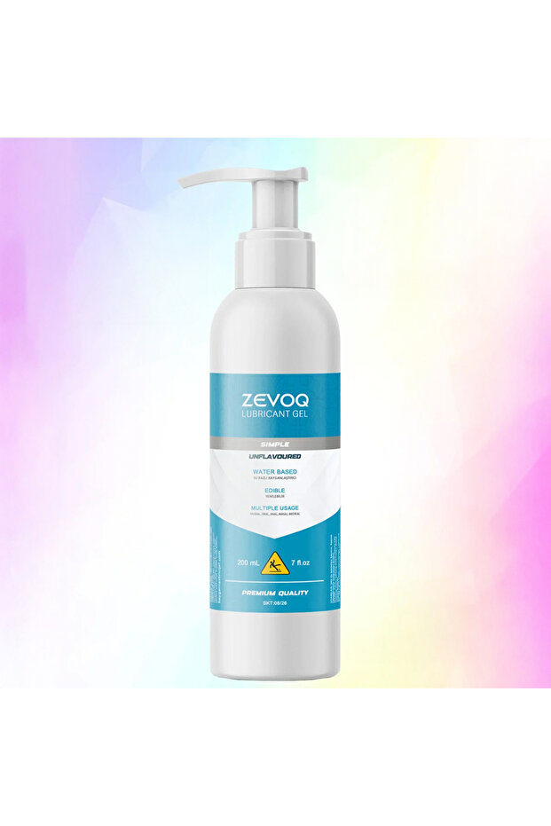 Zevoq Kayganlaştırıcı Jel Su Bazlı 200ml Sade Mega Boy