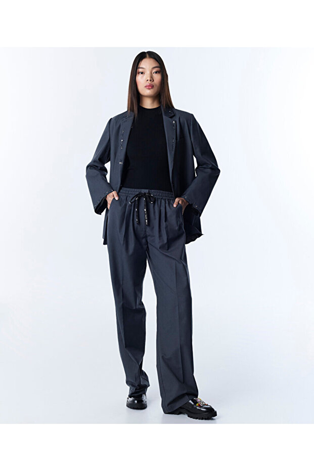 İŞLEMELİ OVERSIZE BLAZER - 7