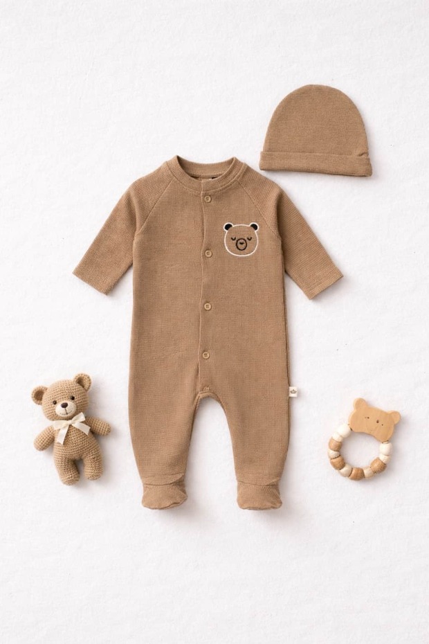 Cocoa Hug Jumpsuit Premium Organic Cotton Soft Casual Baby Romper