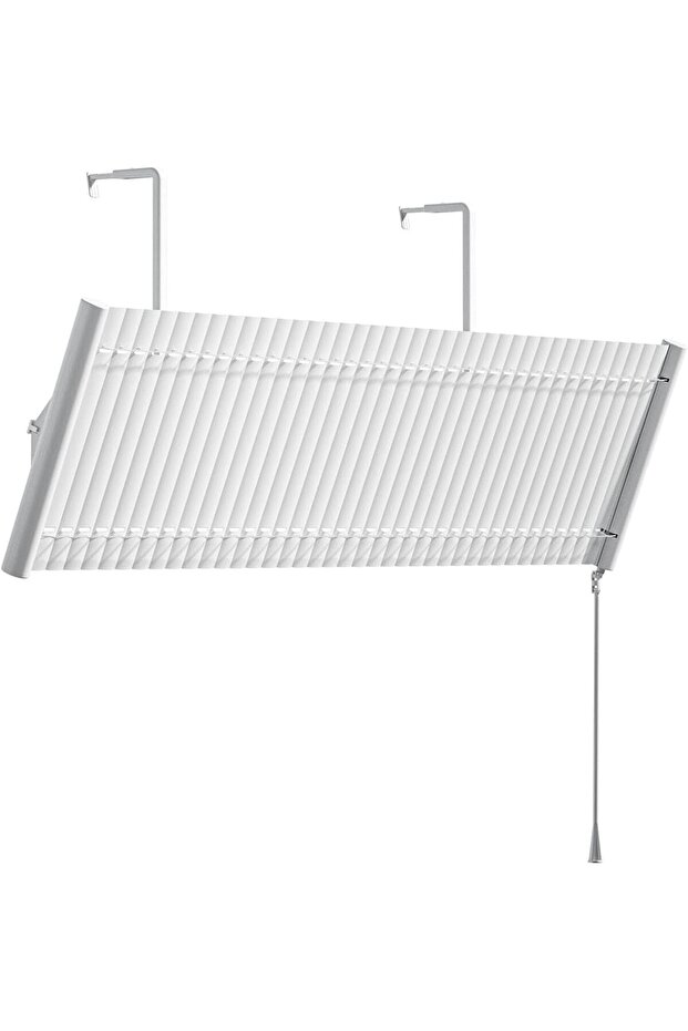Aluminum Air Conditioning Windshield,Anti-Direct Blowing Deflector Baffle for Home and Office,White