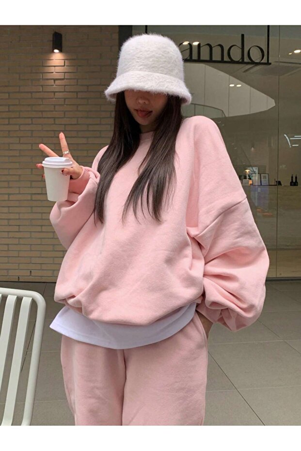 Crew Neck Combed Cotton Sweatshirt