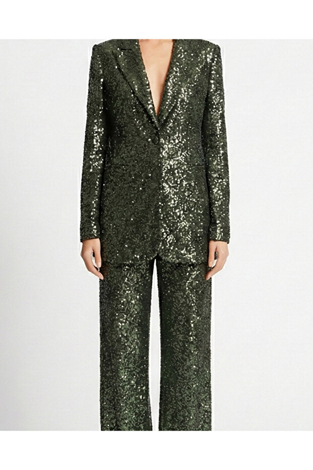 Yeşil Payet Ceket - 4