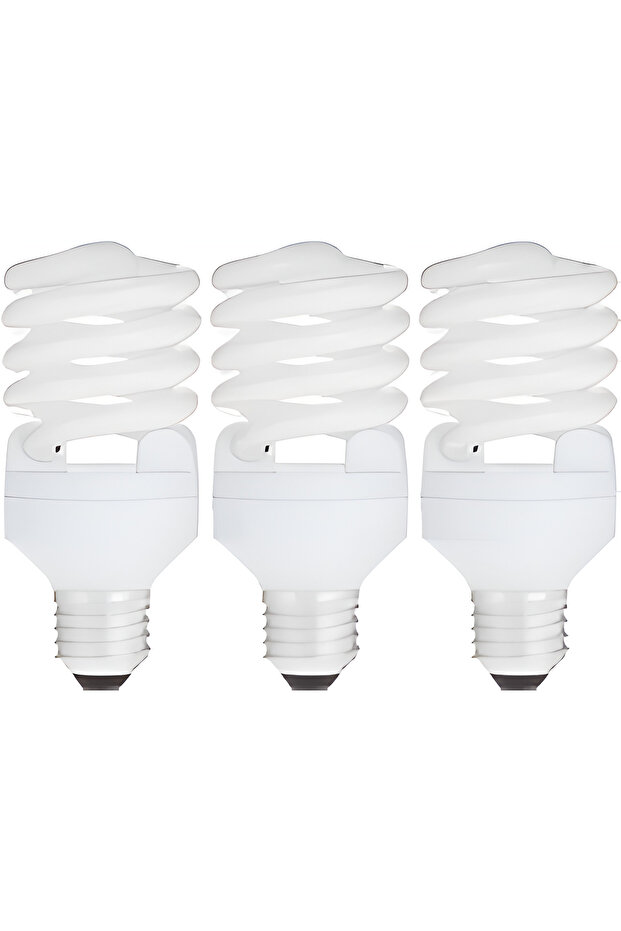 Energy Saver E27 Mini Twist 20W Warm White Screw Light 3-Piece Set