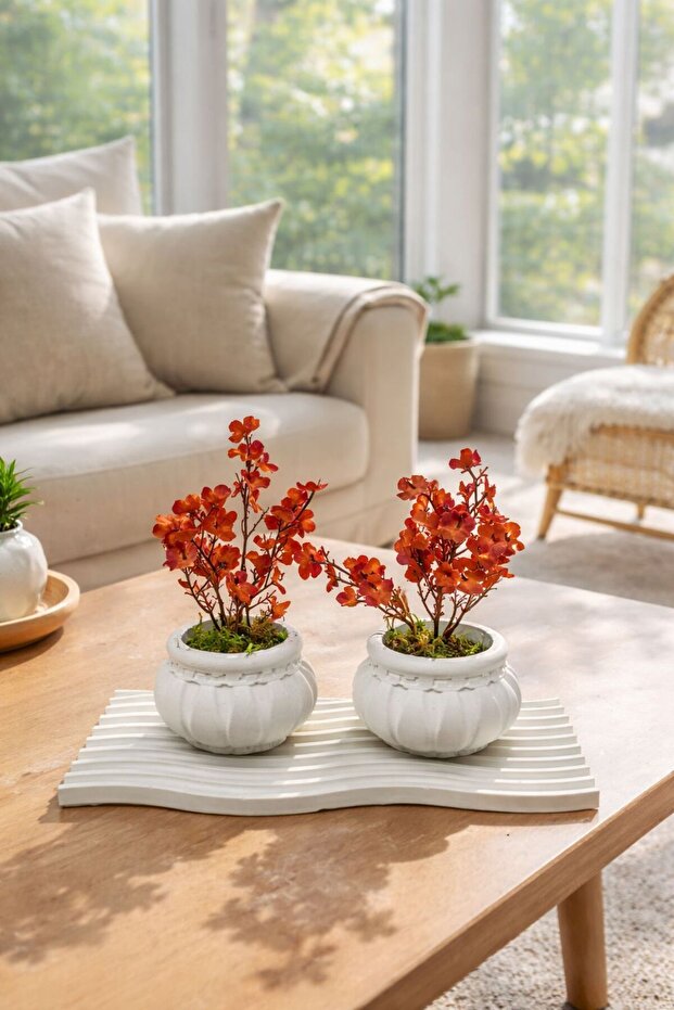 3lü Dekoratif Set çiçekli - 1