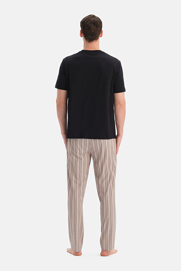 DESENLİ PAMUK MODAL ÖRME PANTOLON - 2