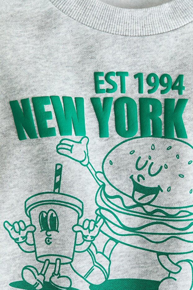 Baskılı Sweatshirt - 2