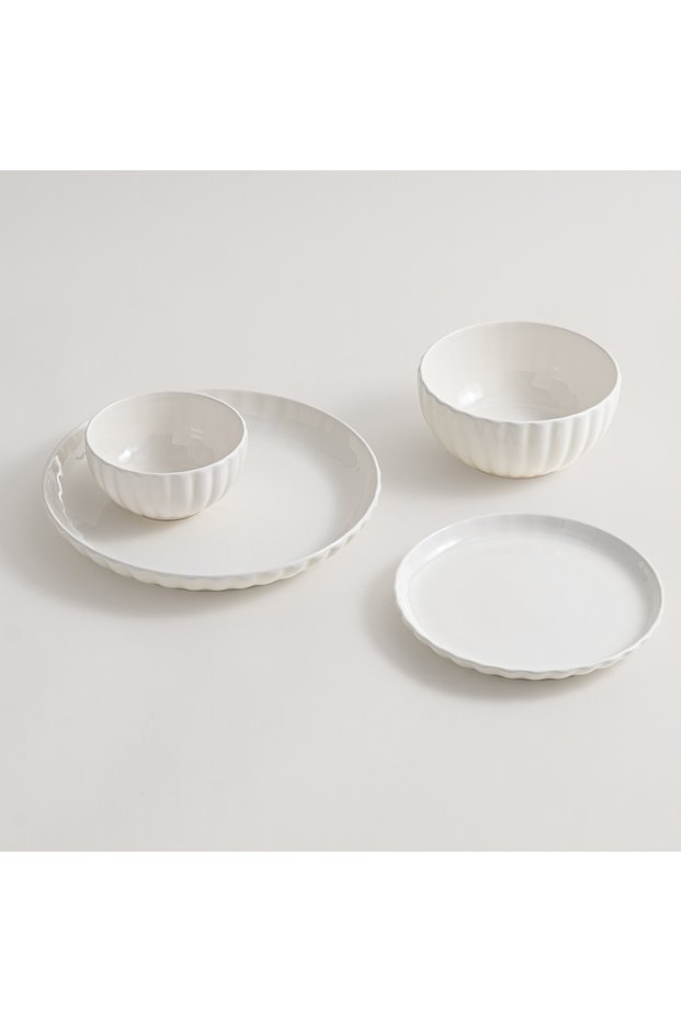 porcelain 16pcs dinner set white