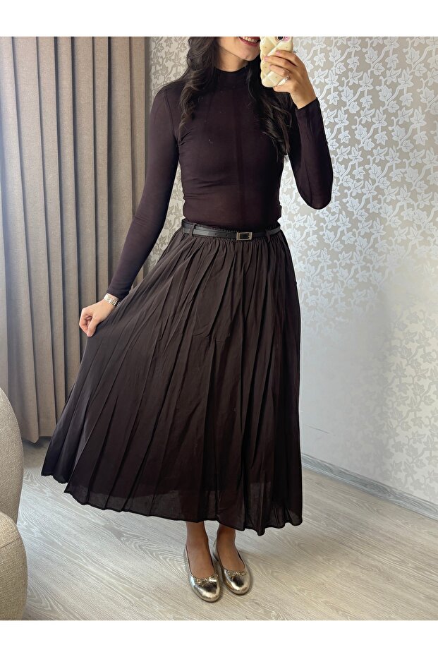 Kırışık kumaş Etek - 4