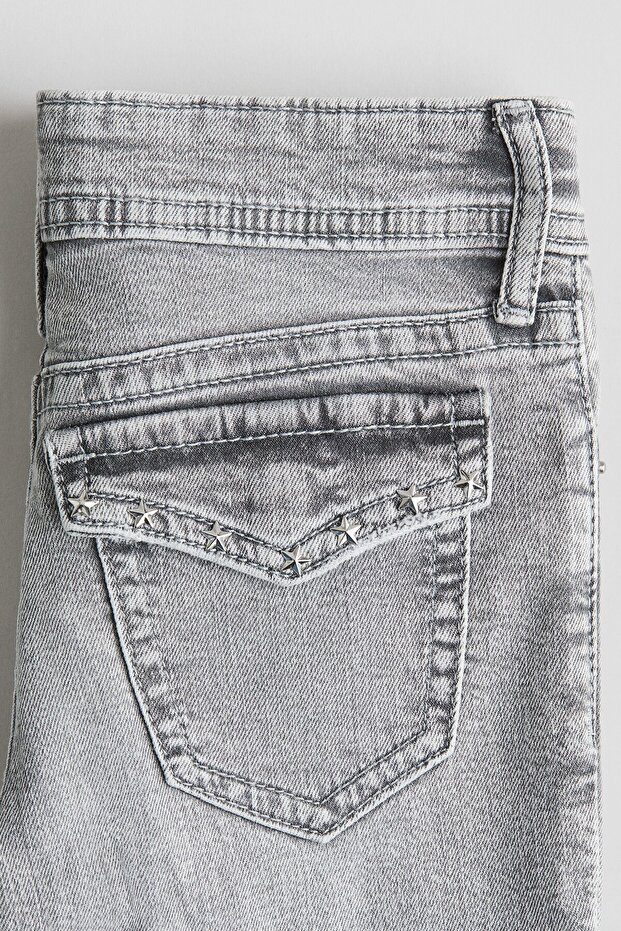 Flared Leg Low Jeans - 4