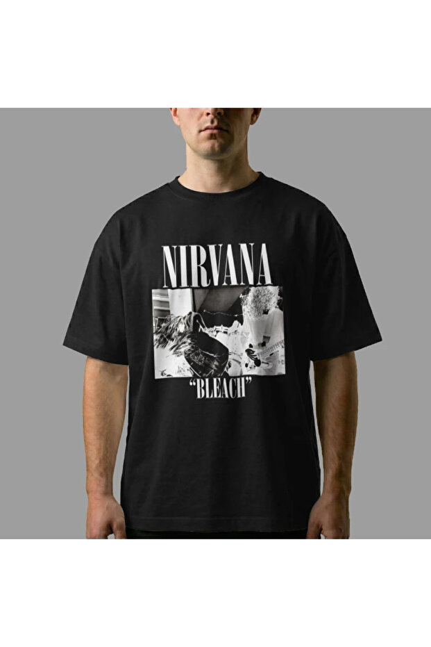 Nirvana Bleach Oversize Tişört - 6