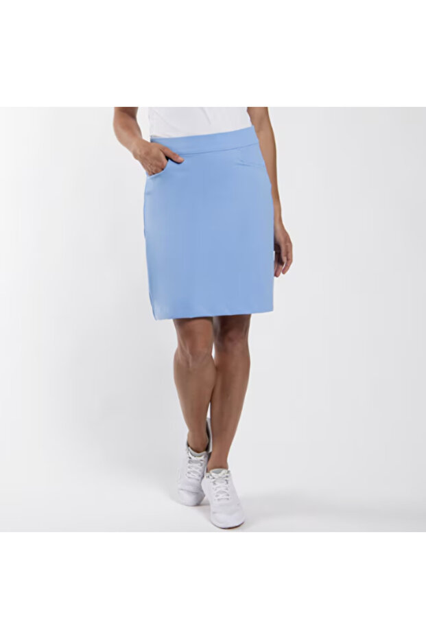Susi 18'' Regular Cut Mid-Waisted Short Skirt with Shorts