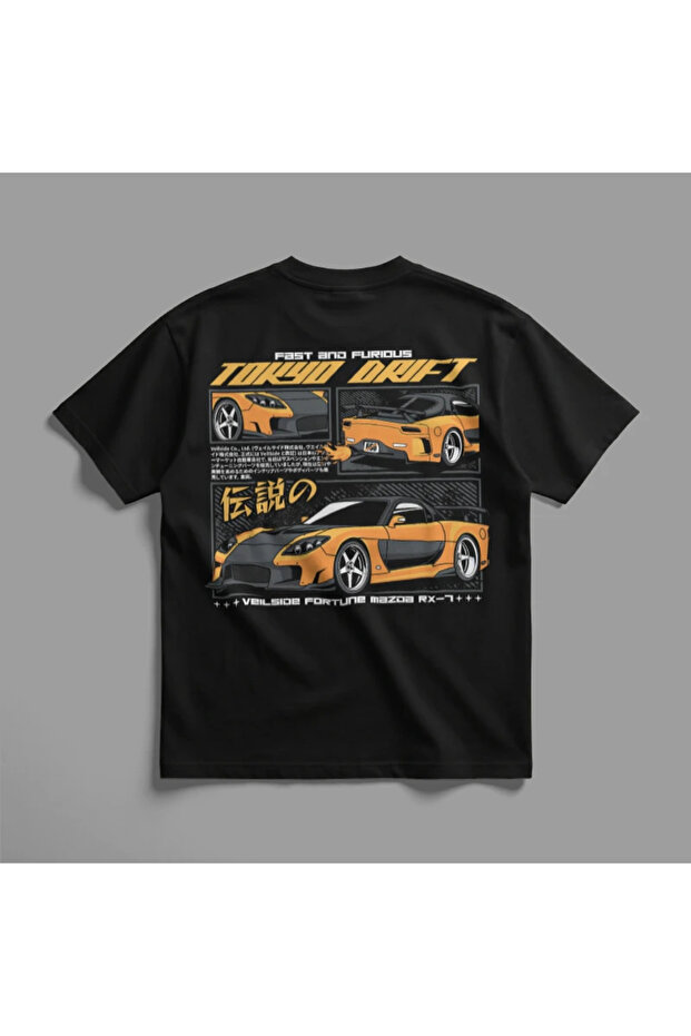 Mazda Rx 7 Veilside Fortune Oversize Tişört - 3