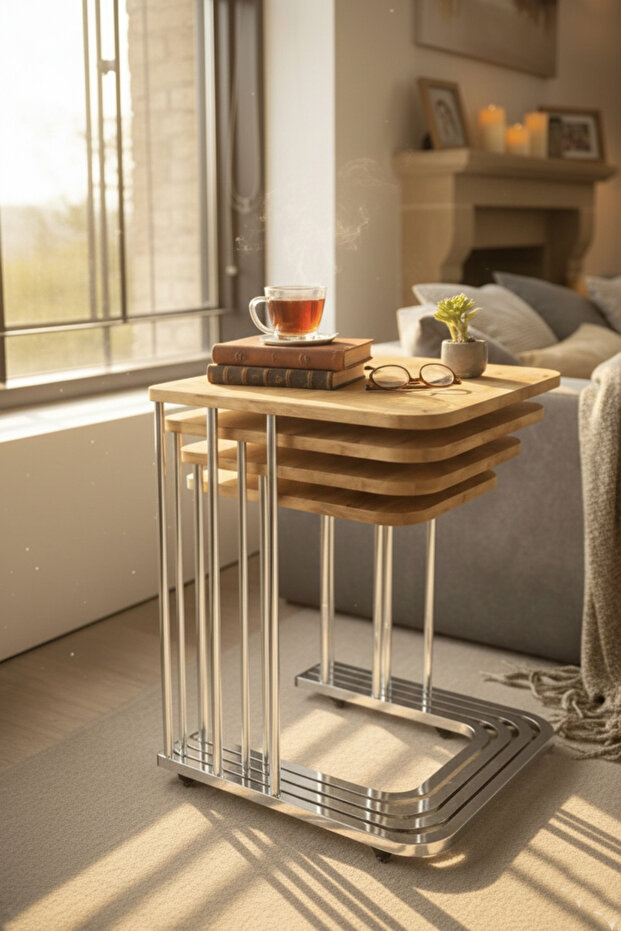 4lü Tekerlekli sehpa - 2