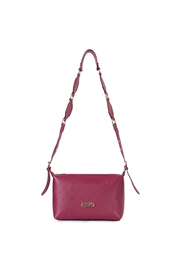 Limited Edition Cherry Women's Shoulder Bag with Zipper Closure and Detachable Strap 05Pc25K105