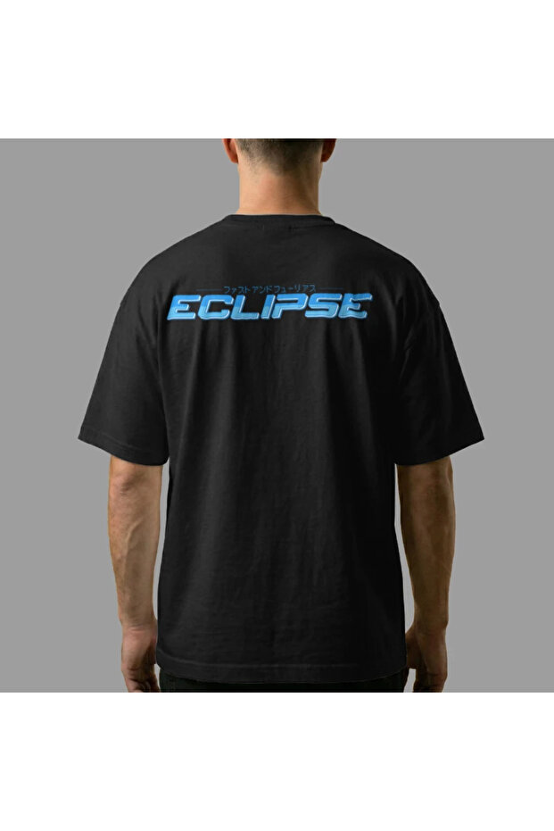 تي شيرت ميتسوبيشي إكليبس فاست ريفيرس قصة فضفاضة - 5