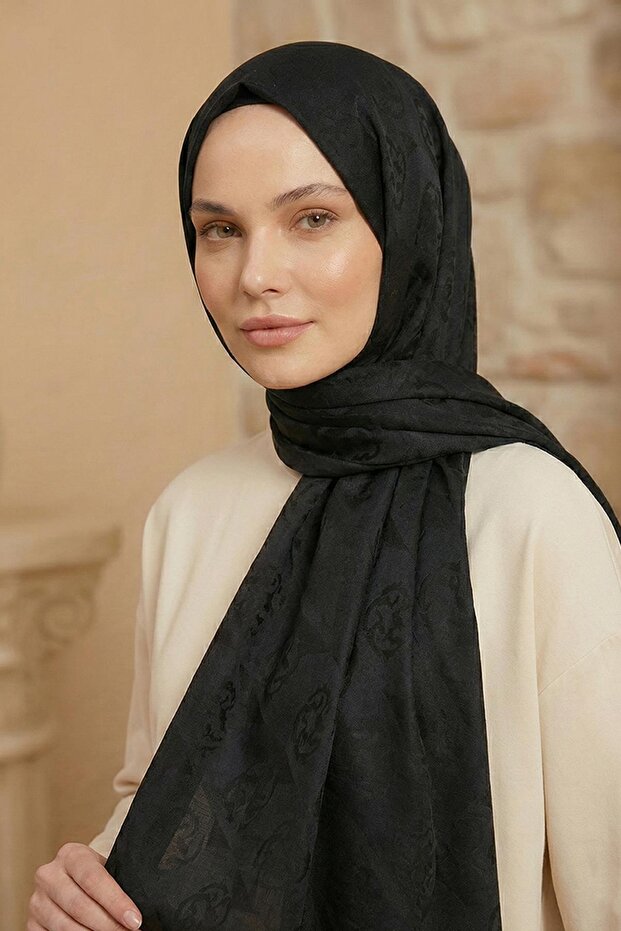 شال نايا أورا - 6070500-911 - أسود