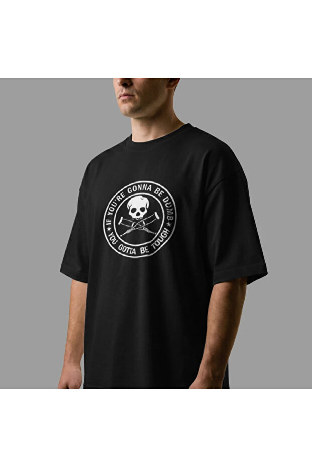 Jackass Logo Oversize Tişört - 8