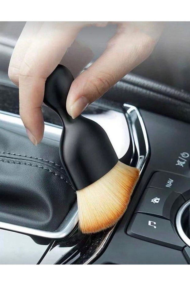 Nano Fiber Detailed Car Cleaning Brush - Soft Textured, Multi-Purpose Auto Detailing and Dusting Brush
