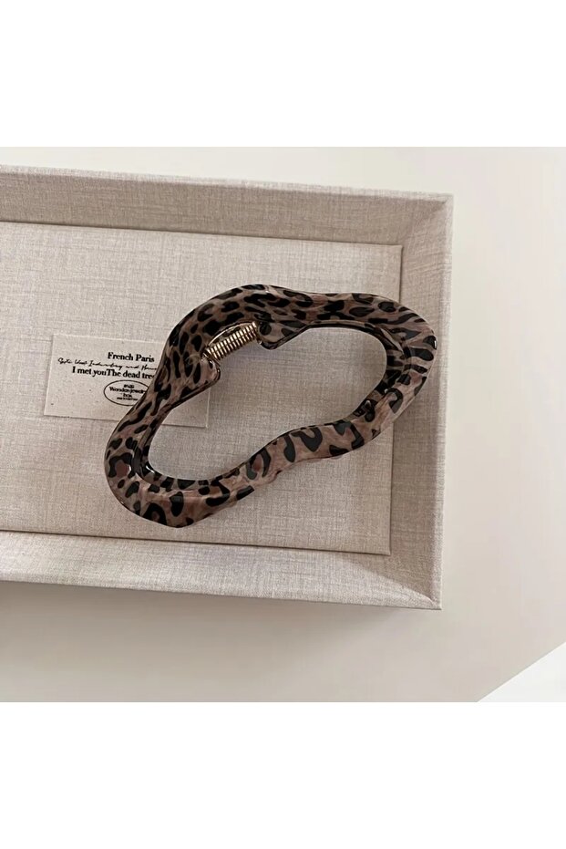 Leopard Patterned Latch Buckle New Trend-06 - 4