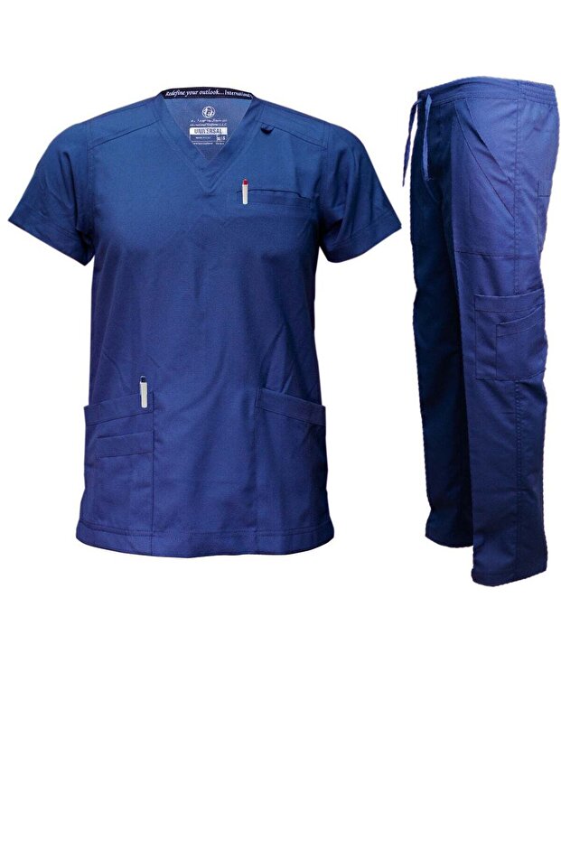 Premium V Neck Scrubs Medical Uniform Women and Man Scrubs Set