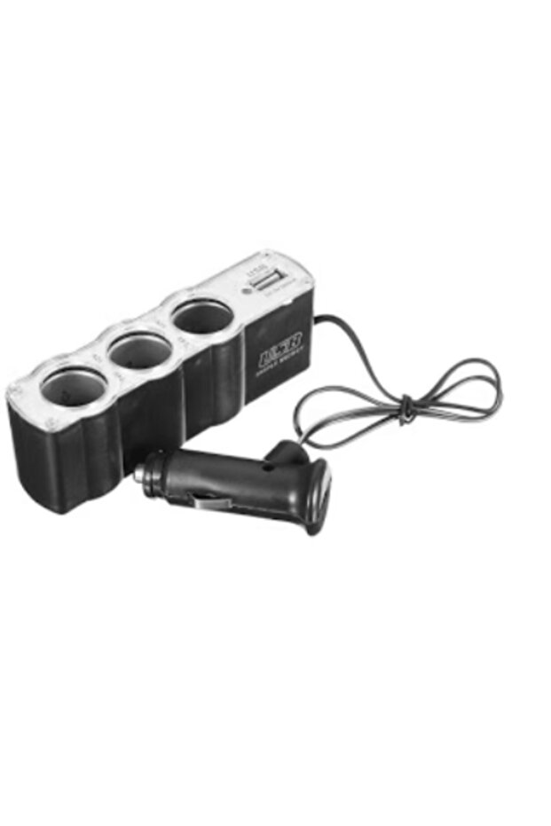 Triple socket with USB for car - 1