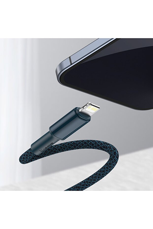 High Density USB-C/Lightning Cable, 1m, PD 20W, Blue - 6