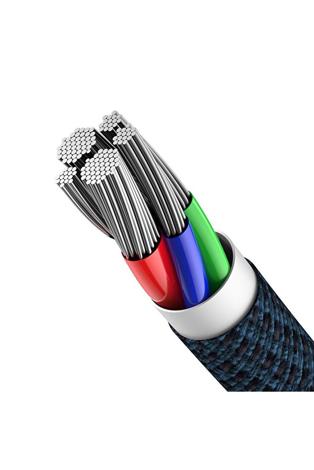 High Density USB-C/Lightning Cable, 1m, PD 20W, Blue - 2